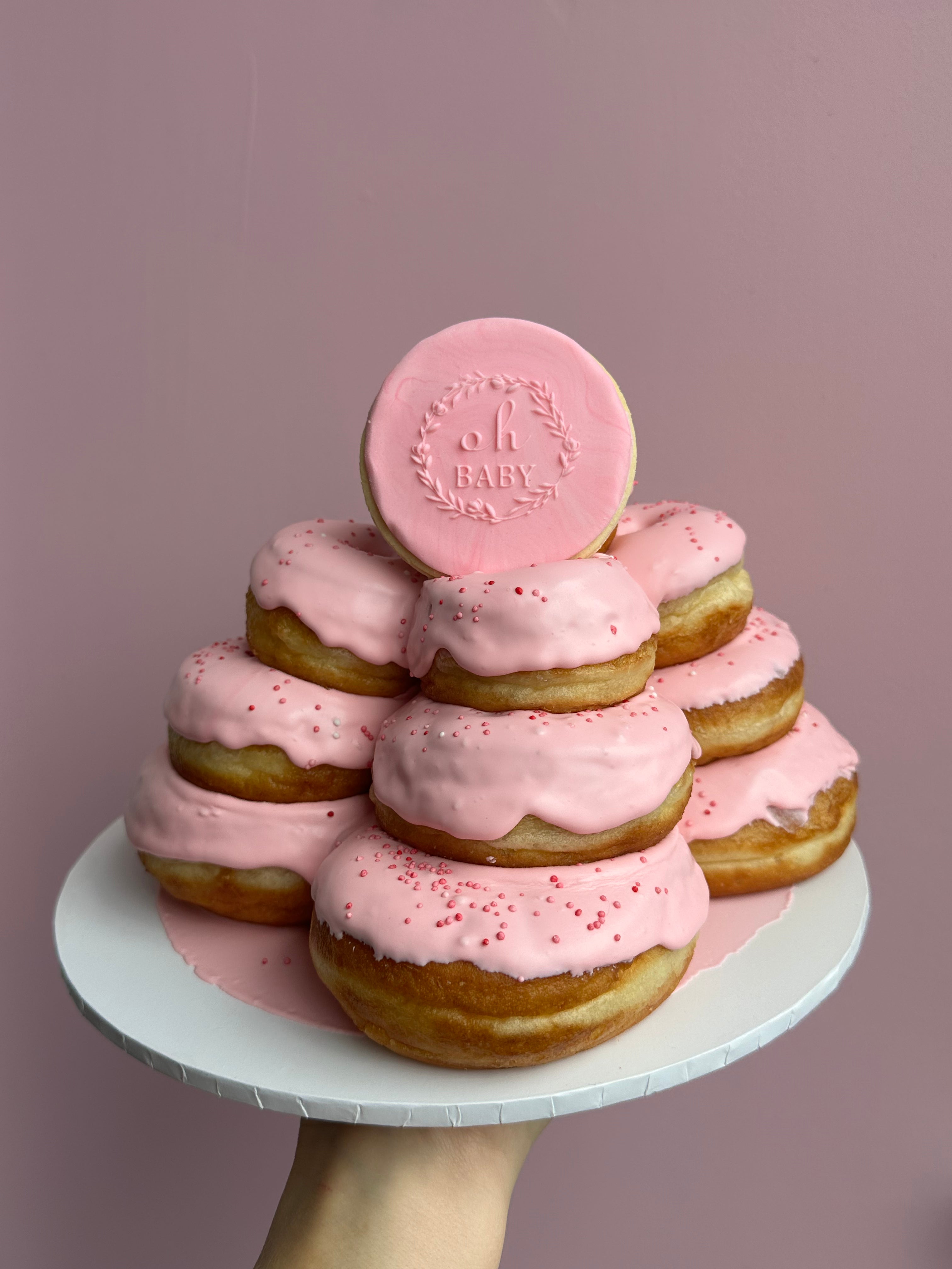 donut tower Just Jess Boujee Bakery