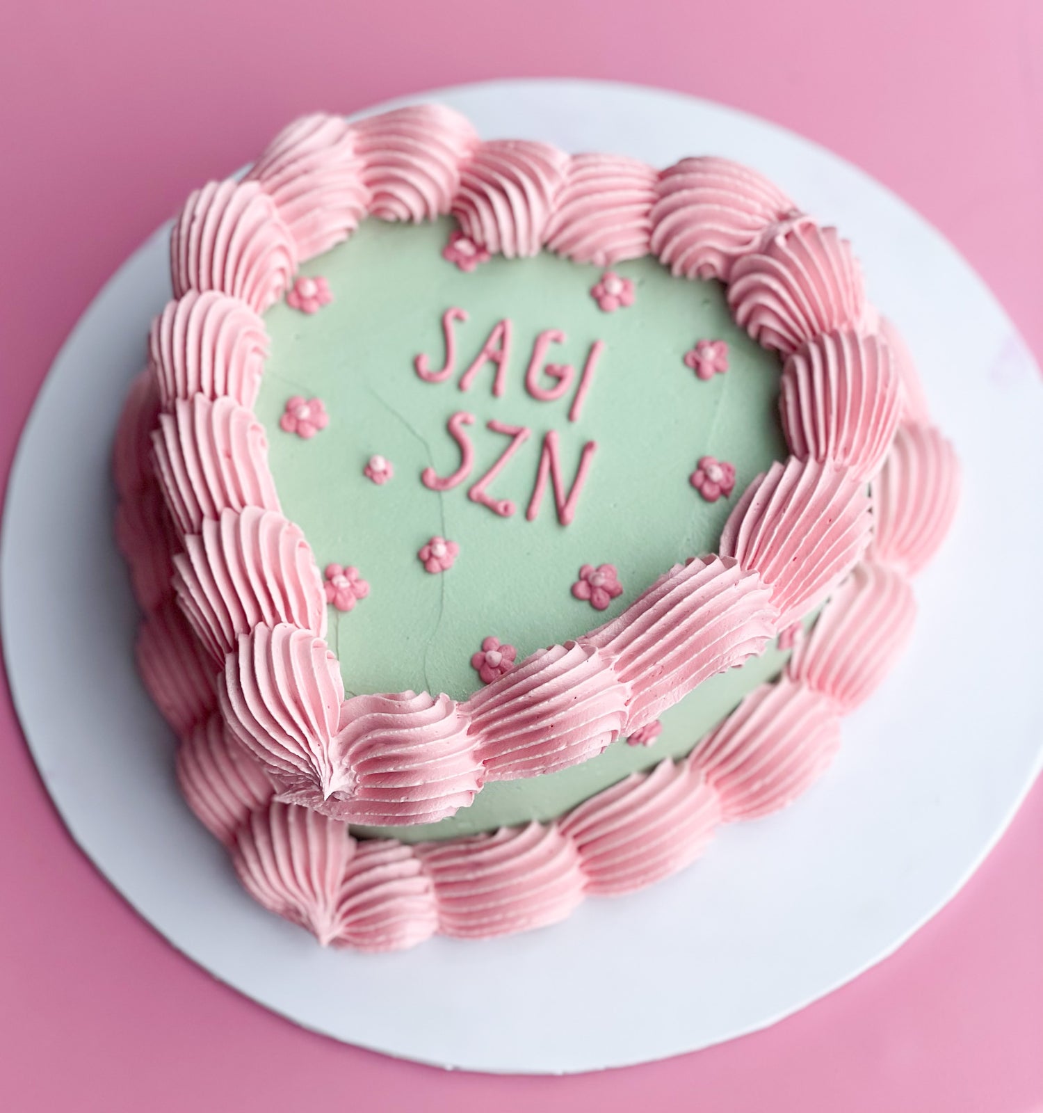 Heart Cake Design, Simple Love Shape Cake Design